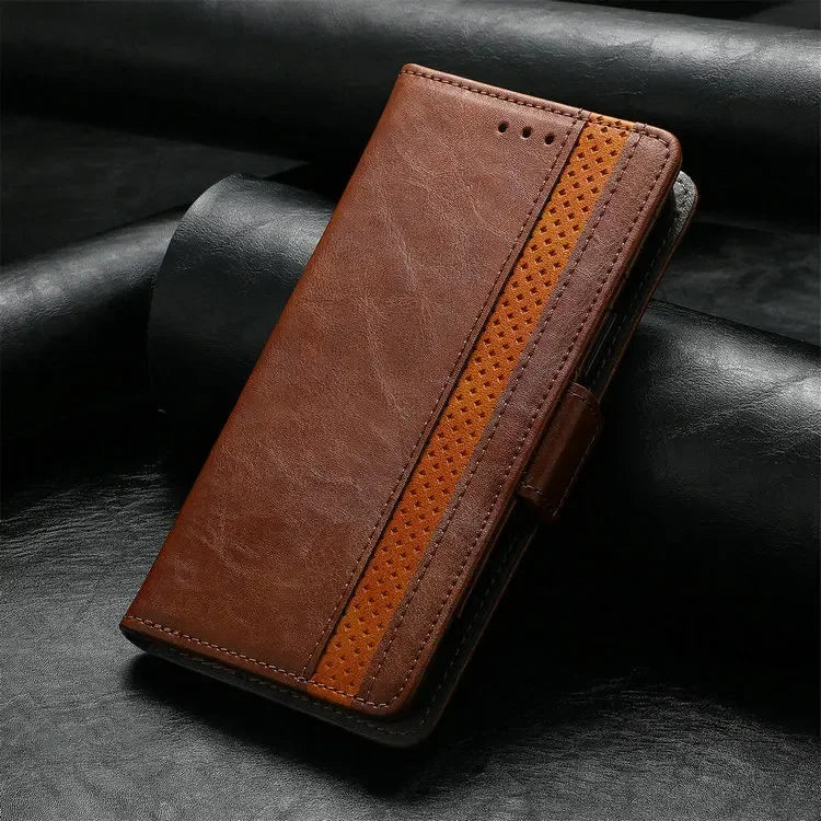 Google Pixel - Luxury Magnetic Vegan Leather Flip Wallet Case