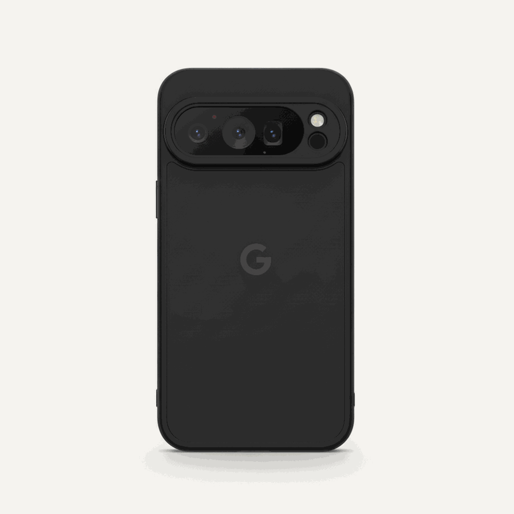 Google Pixel - Magnetic Phone Case in black matte finish with raised camera protection and a slim, rounded design