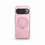 Phone case, Google Pixel - MagSafe Magnetic Ring design in pink with a textured circular magnetic ring and raised camera surround
