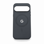 Google Pixel - Matte Plain Skin phone case in charcoal black with a smooth matte finish, magnetic ring and large camera cutout