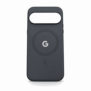 Google Pixel - Matte Plain Skin phone case in charcoal black with a smooth matte finish, magnetic ring and large camera cutout