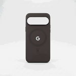 Google Pixel - Matte Plain Skin phone case in dark charcoal matte finish, with a large camera cutout and centered magnetic ring.