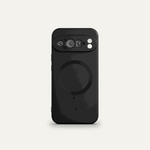 Google Pixel - Metallic Matte MagSafe Phone Case in black with a smooth matte finish and circular magnetic ring