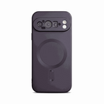 Google Pixel - Metallic Matte MagSafe Phone Case in dark purple with a smooth matte finish, raised camera rim and circular magnet ring.