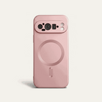 Google Pixel - Metallic Matte MagSafe Phone Case in dusty pink with a smooth metallic finish and raised magnetic ring