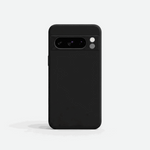 Protective phone case, Google Pixel - Smooth Finish, in black with a smooth matte surface and raised camera cutout