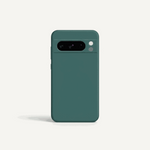 Google Pixel - Smooth Finish matte teal phone case with a smooth surface and raised camera bar cutout