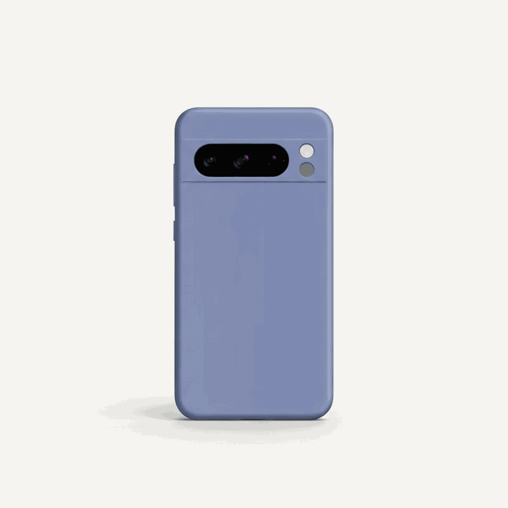 Google Pixel - Smooth Finish protective phone case in periwinkle blue with a smooth matte surface and raised camera cutout
