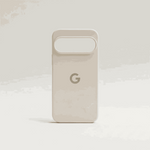 Google Pixel - Smooth Skin Feel phone case in pale beige with a smooth matte finish, raised camera opening and subtle G logo
