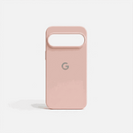 Google Pixel - Smooth Skin Feel phone case in blush pink with a smooth matte finish, raised camera cutout and G logo