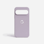 Google Pixel - Smooth Skin Feel phone case in soft lavender with a smooth matte finish, raised camera opening and reflective G logo