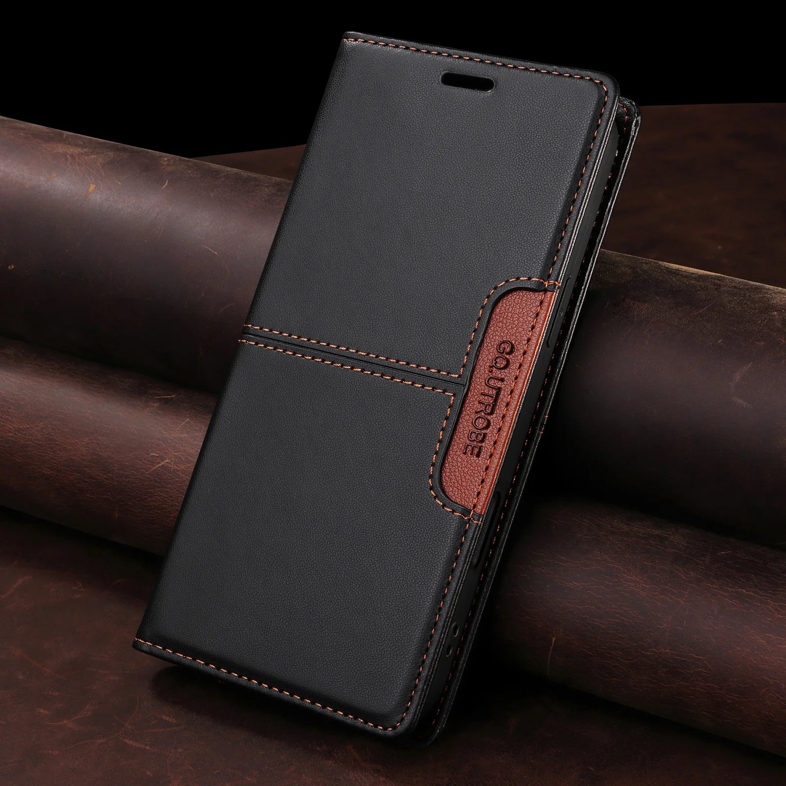 Google Pixel - Stylish Leather Look Flip Wallet Case