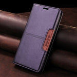 Google Pixel - Stylish Leather Look Flip Wallet Case