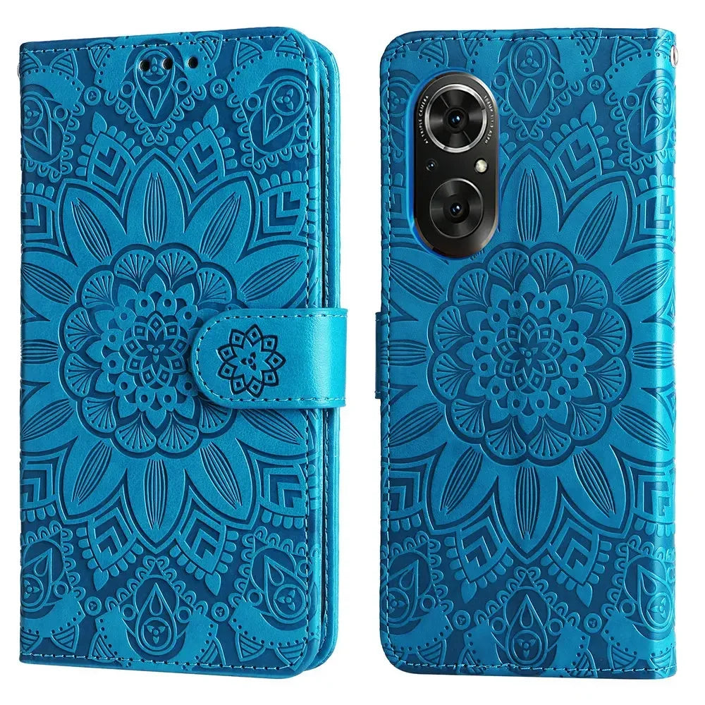 Huawei Nova - Vegan Leather Flip Wallet Case