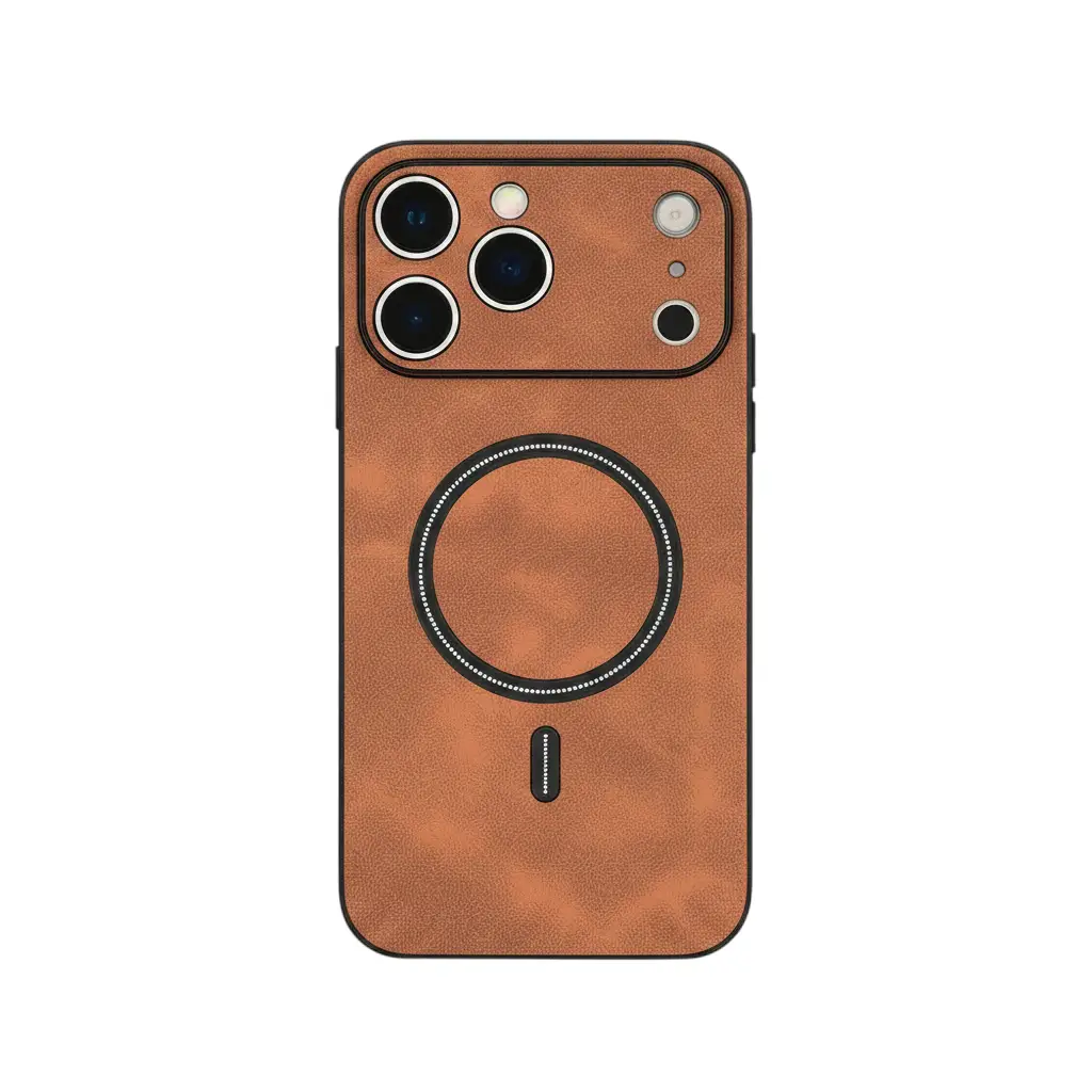 Apple iPhone - Retro Matte Leather MagSafe Case by Mobile Supplies Online