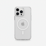 Mobile Supplies Online crystal clear MagSafe case for iPhone showing the magnetic ring and camera cutout