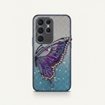 Samsung Galaxy - Glitter Plating Case with Butterfly Holder by Mobile Supplies Online