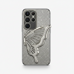 Samsung Galaxy - Glitter Plating Case with Butterfly Holder by Mobile Supplies Online