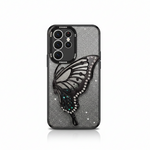 Samsung Galaxy - Glitter Plating Case with Butterfly Holder by Mobile Supplies Online