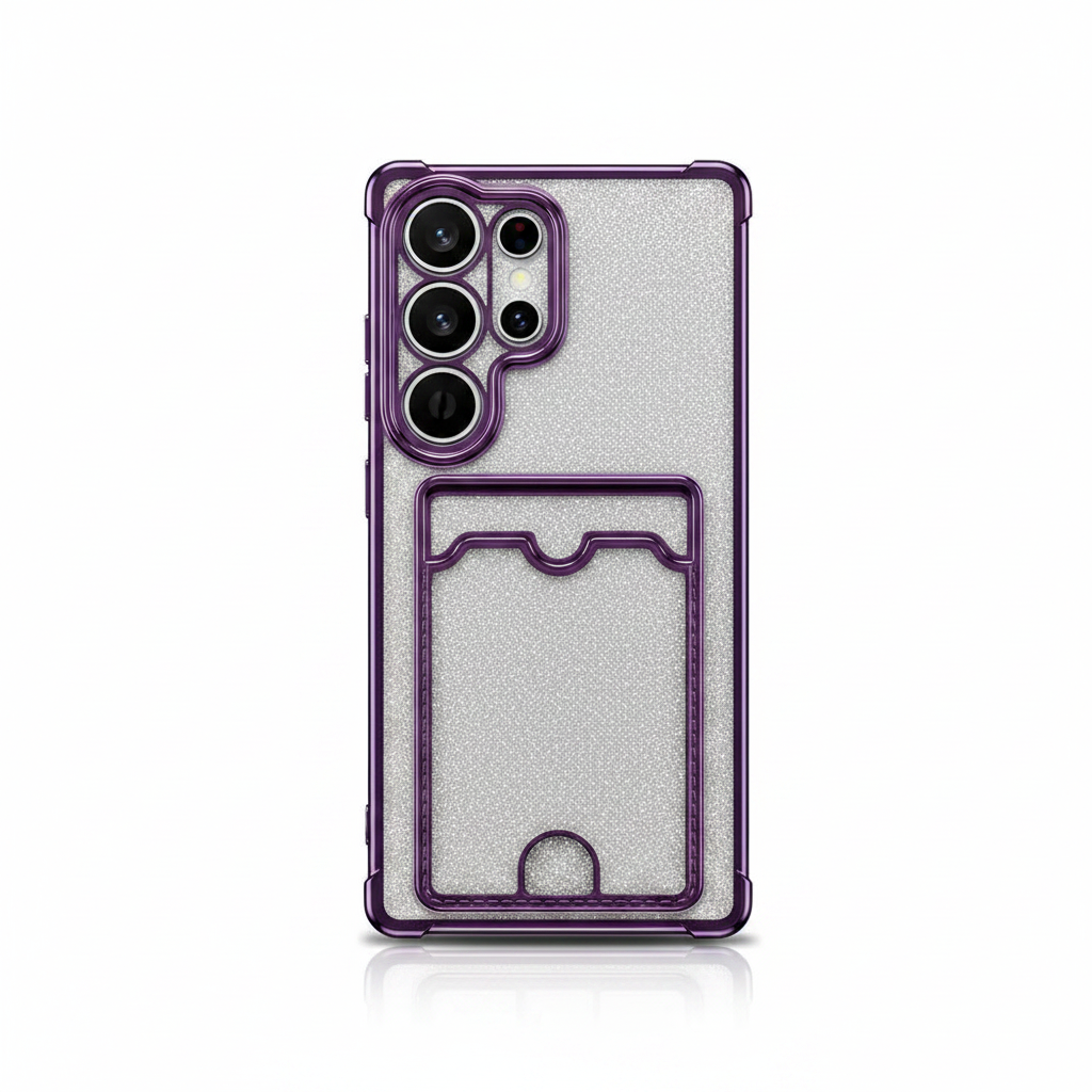 Samsung Galaxy - Glitter Case with Card Holder by Mobile Supplies Online