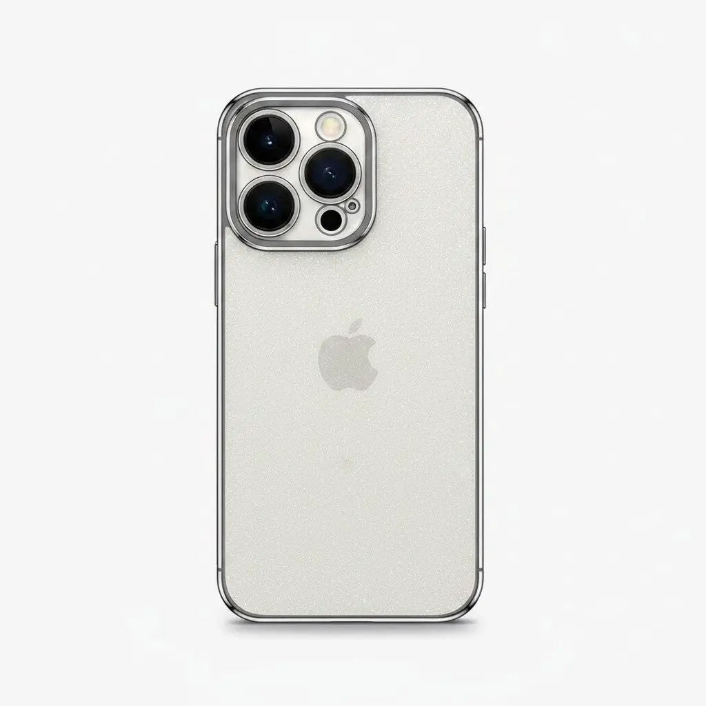 Apple iPhone - Premium Glitter Clear Electroplated Case by Mobile Supplies Online