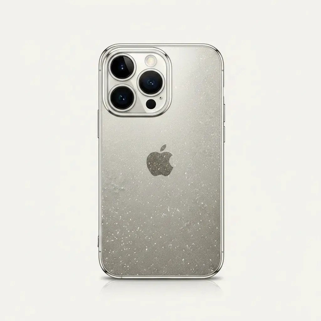 Apple iPhone - Premium Glitter Clear Electroplated Case by Mobile Supplies Online
