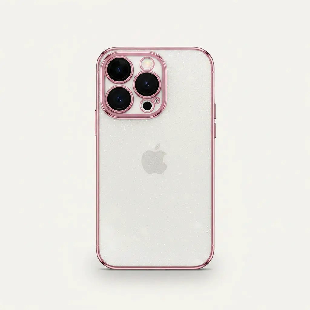 Apple iPhone - Premium Glitter Clear Electroplated Case by Mobile Supplies Online