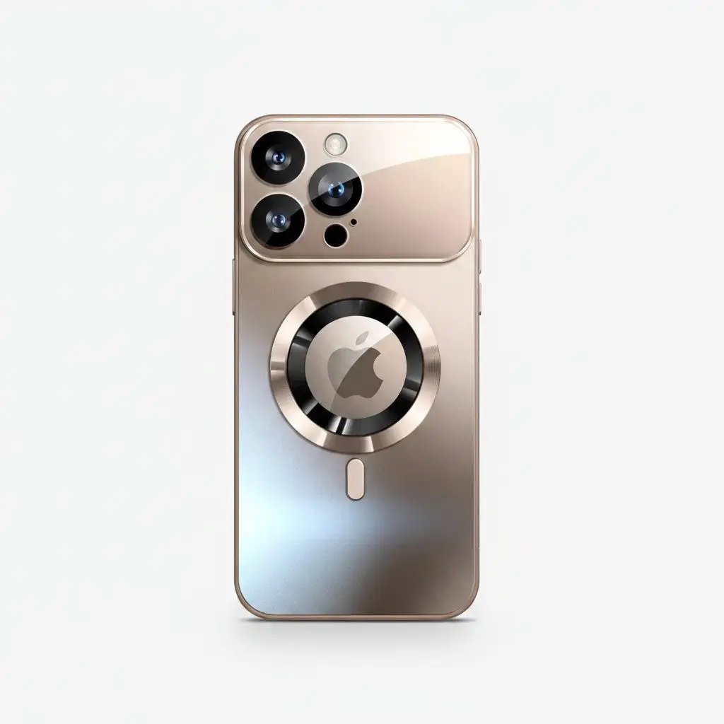 Apple iPhone - Sleek Magnetic Titanium Finish Case by Mobile Supplies Online
