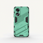 Mobile Supplies Online mint green rugged shockproof phone case with integrated kickstand and camera lens protection