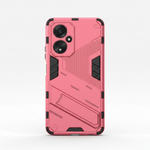Mobile Supplies Online pink rugged shockproof phone case with integrated kickstand and camera protection for Oppo