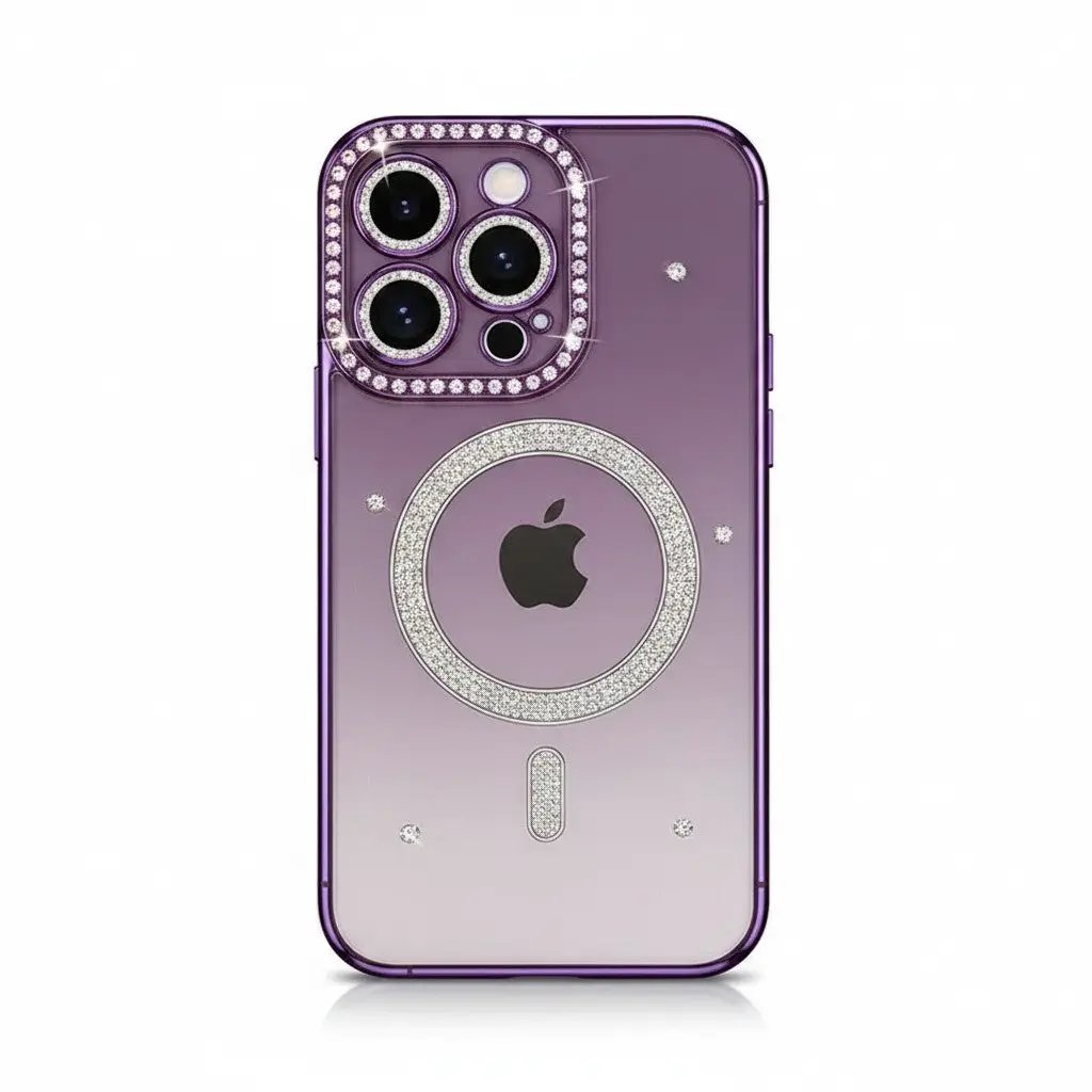 Apple iPhone - Premium Glitter Crystal MagSafe Case by Mobile Supplies Online