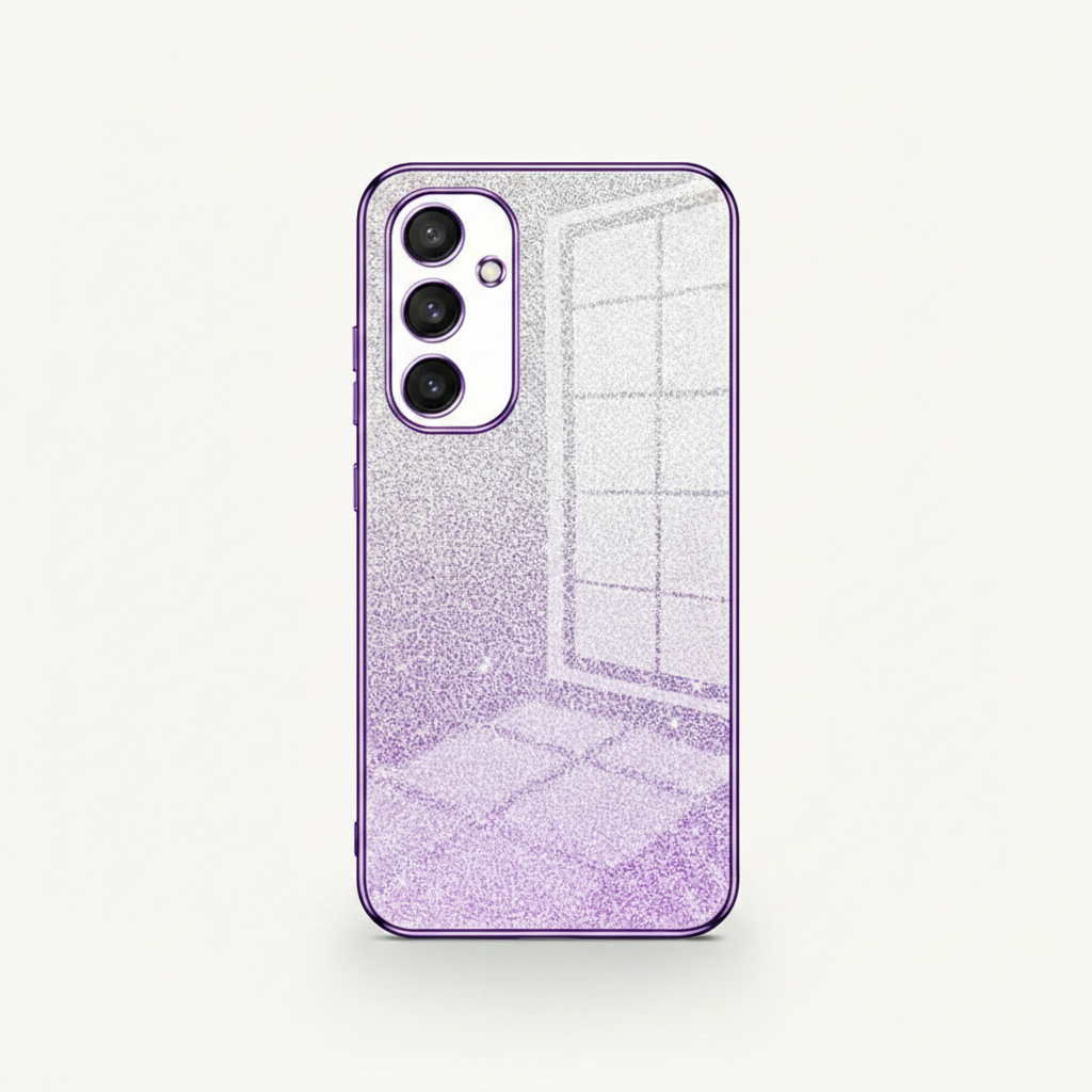 Samsung Galaxy - Gradient Glitter Soft Silicone Case by Mobile Supplies Online