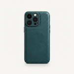 Mobile Supplies Online premium dark teal soft leather iPhone case with a slim, protective design and camera cutout.