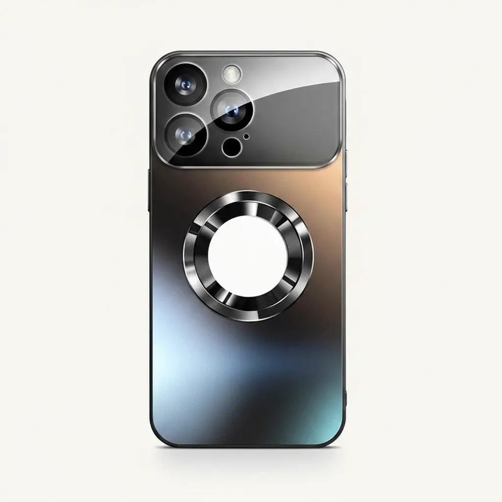 Apple iPhone - Sleek Magnetic Titanium Finish Case by Mobile Supplies Online