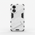 Mobile Supplies Online white rugged shockproof phone case with integrated kickstand and camera protection for Oppo