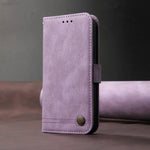 Motorola Edge - Leather Look Flip Wallet Case