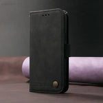 Motorola Edge - Leather Look Flip Wallet Case