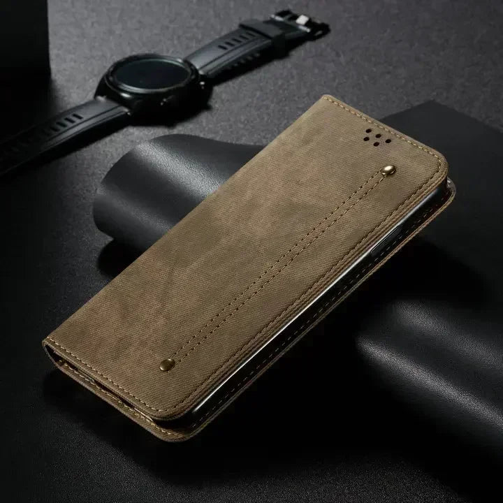 Motorola Edge - Luxury Vegan Leather Wallet Case