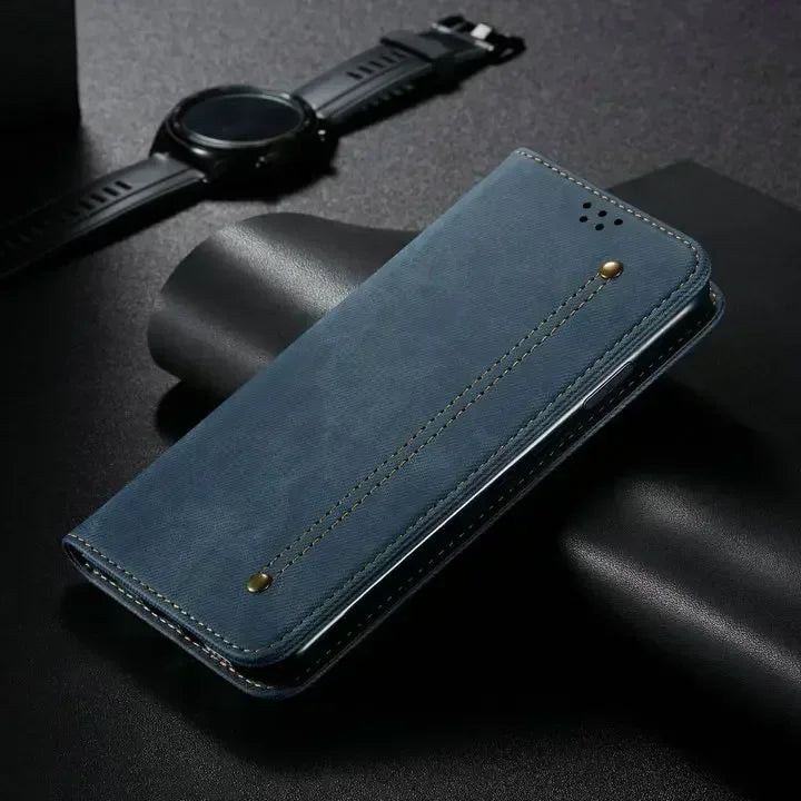 Motorola Edge - Luxury Vegan Leather Wallet Case