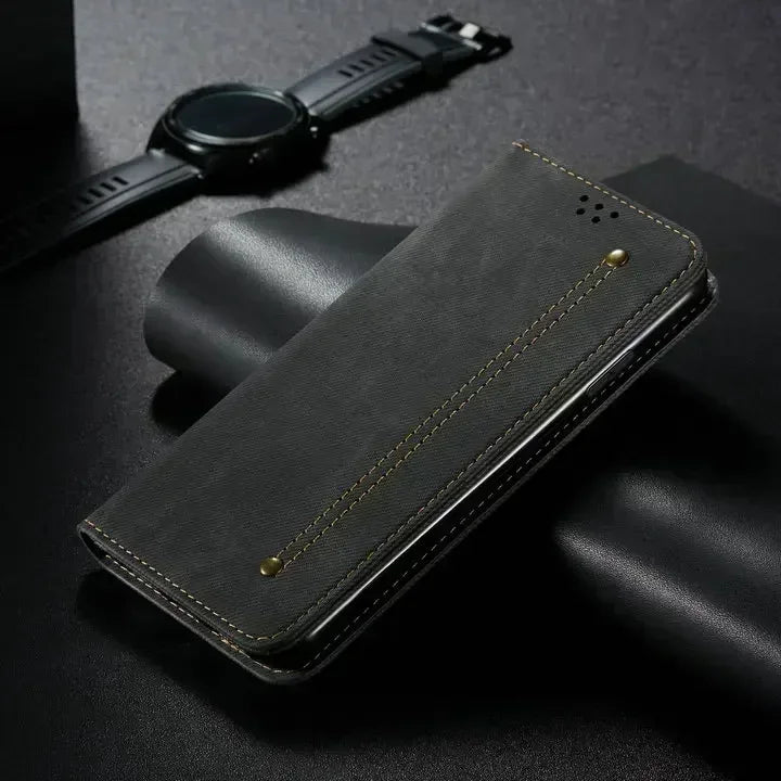Motorola Edge - Luxury Vegan Leather Wallet Case