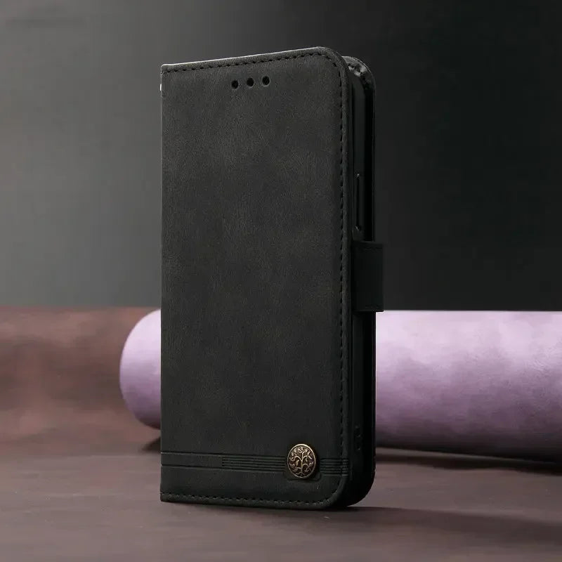 Motorola G - Leather Look Flip Wallet Case