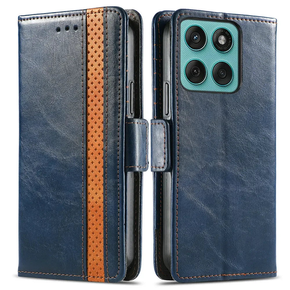 Motorola - Wallet Leather Look Flip