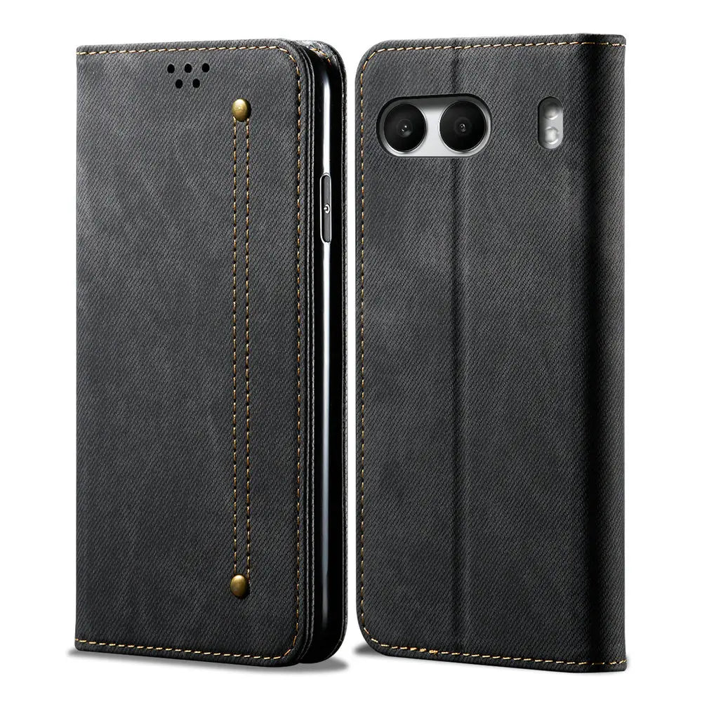 OnePlus Nord - Leather Look Flip Case