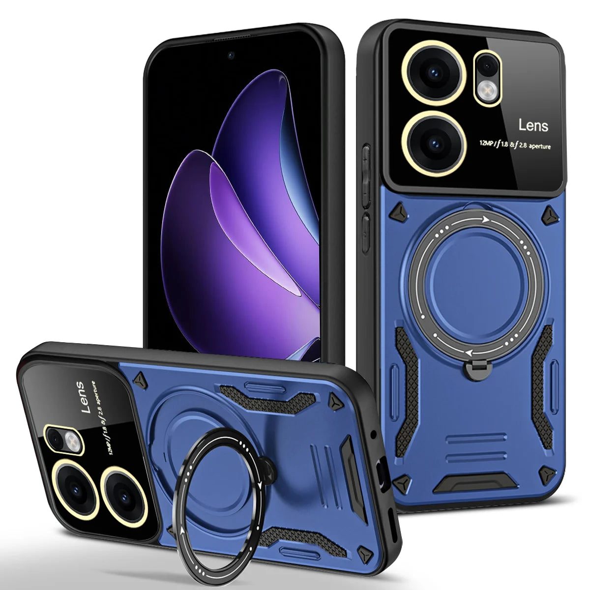 OPPO - Shockproof Armor Case with Lens Protection
