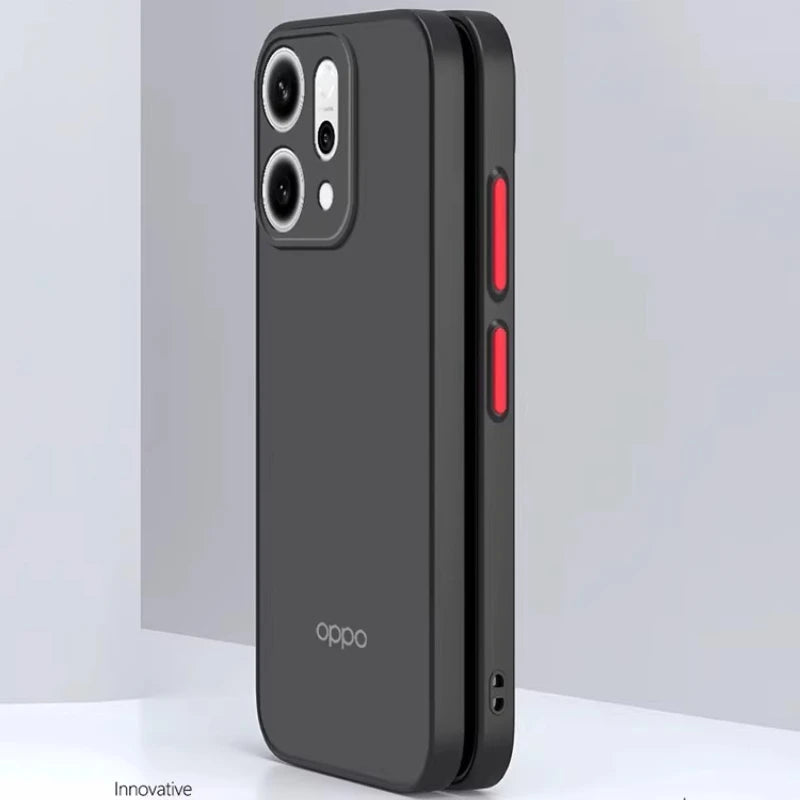 OPPO - Translucent Matte Shockproof Case with Logo