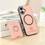 OPPO - Leather Look 2in1 Magnetic Card Holder Case with Stand