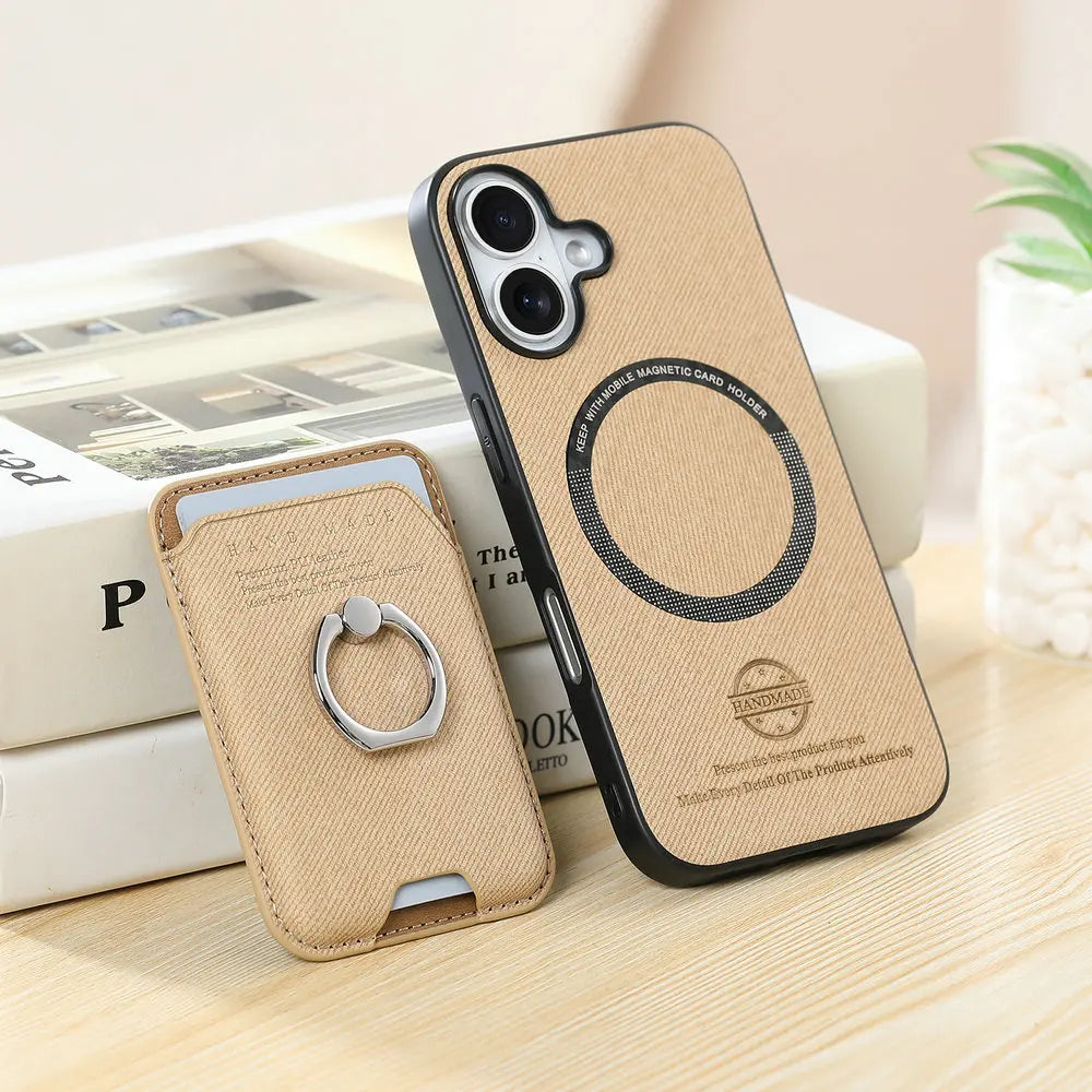 OPPO - Leather Look 2in1 Magnetic Card Holder Case with Stand