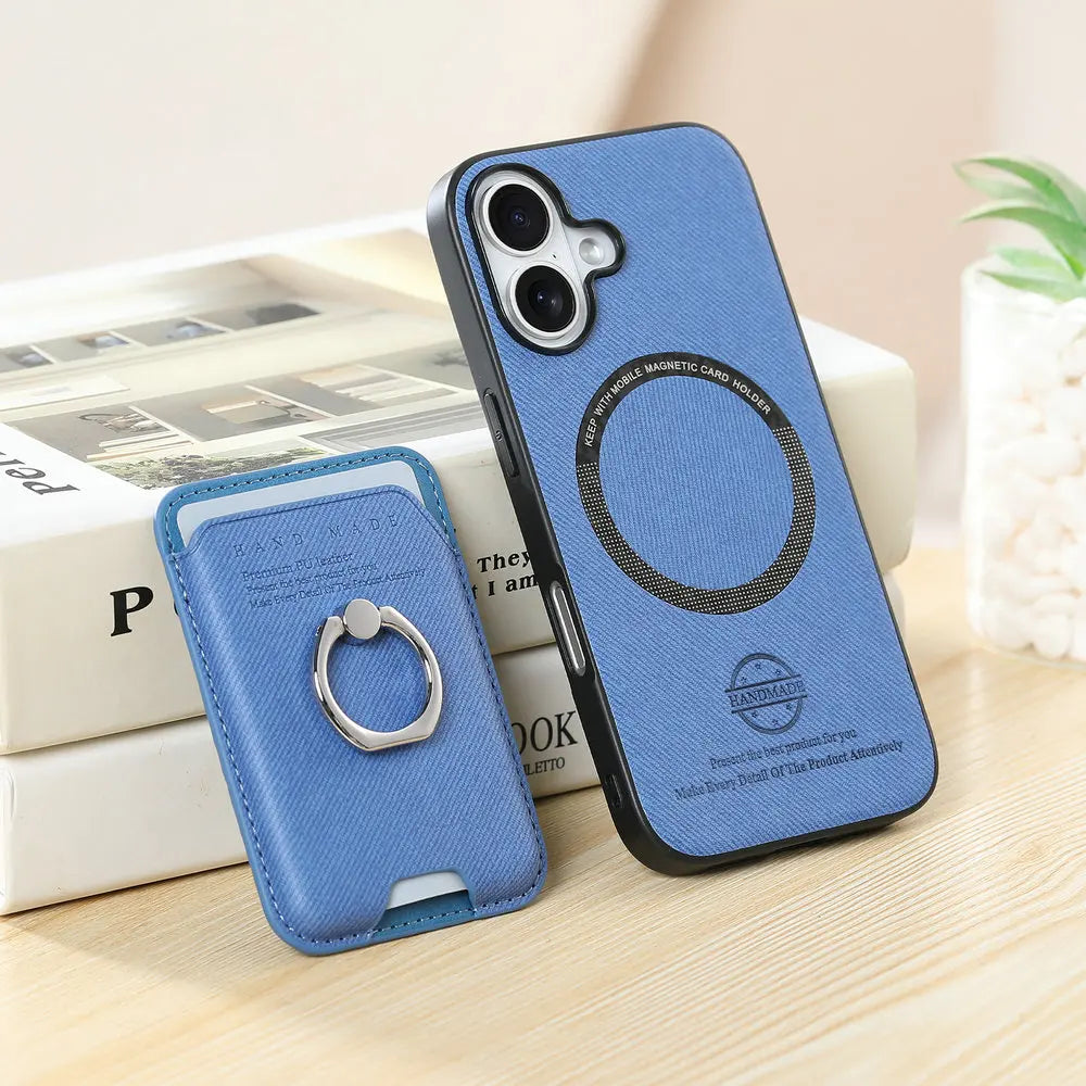 OPPO - Leather Look 2in1 Magnetic Card Holder Case with Stand