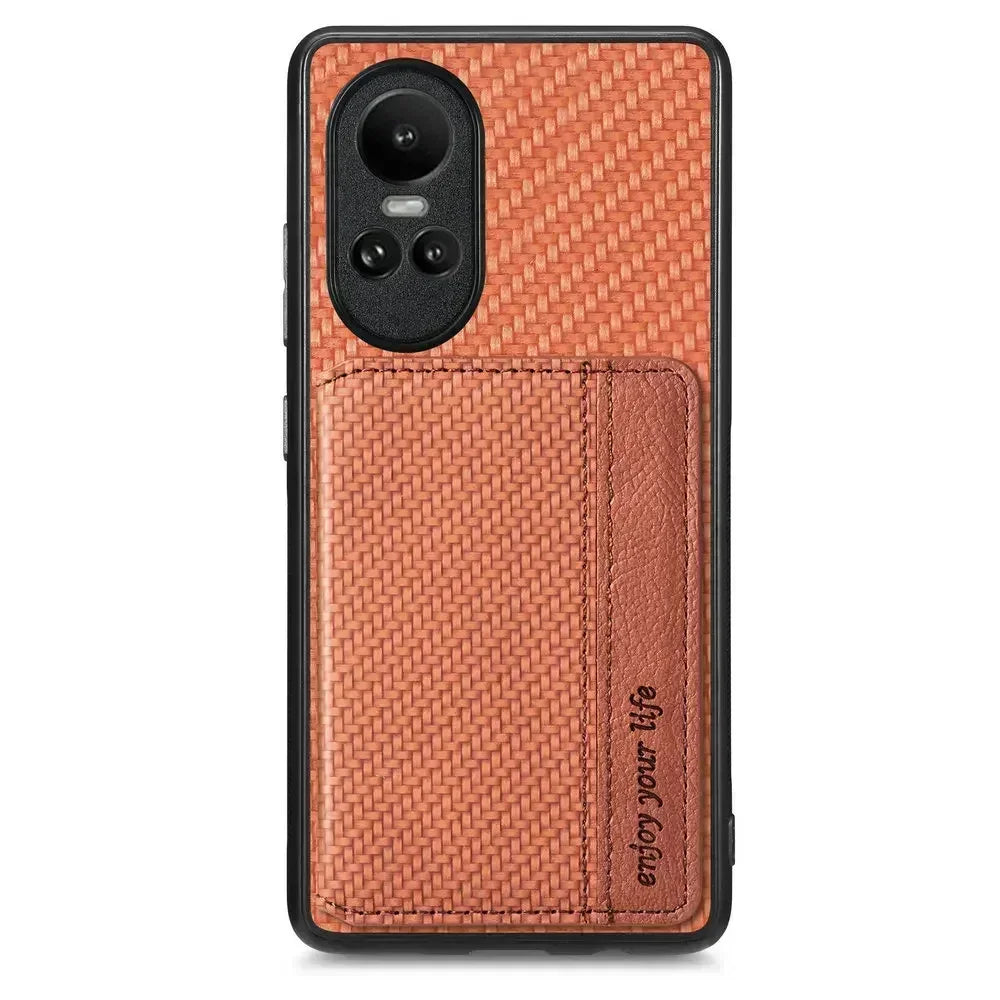 OPPO - Vegan Leather Case with Card Wallet