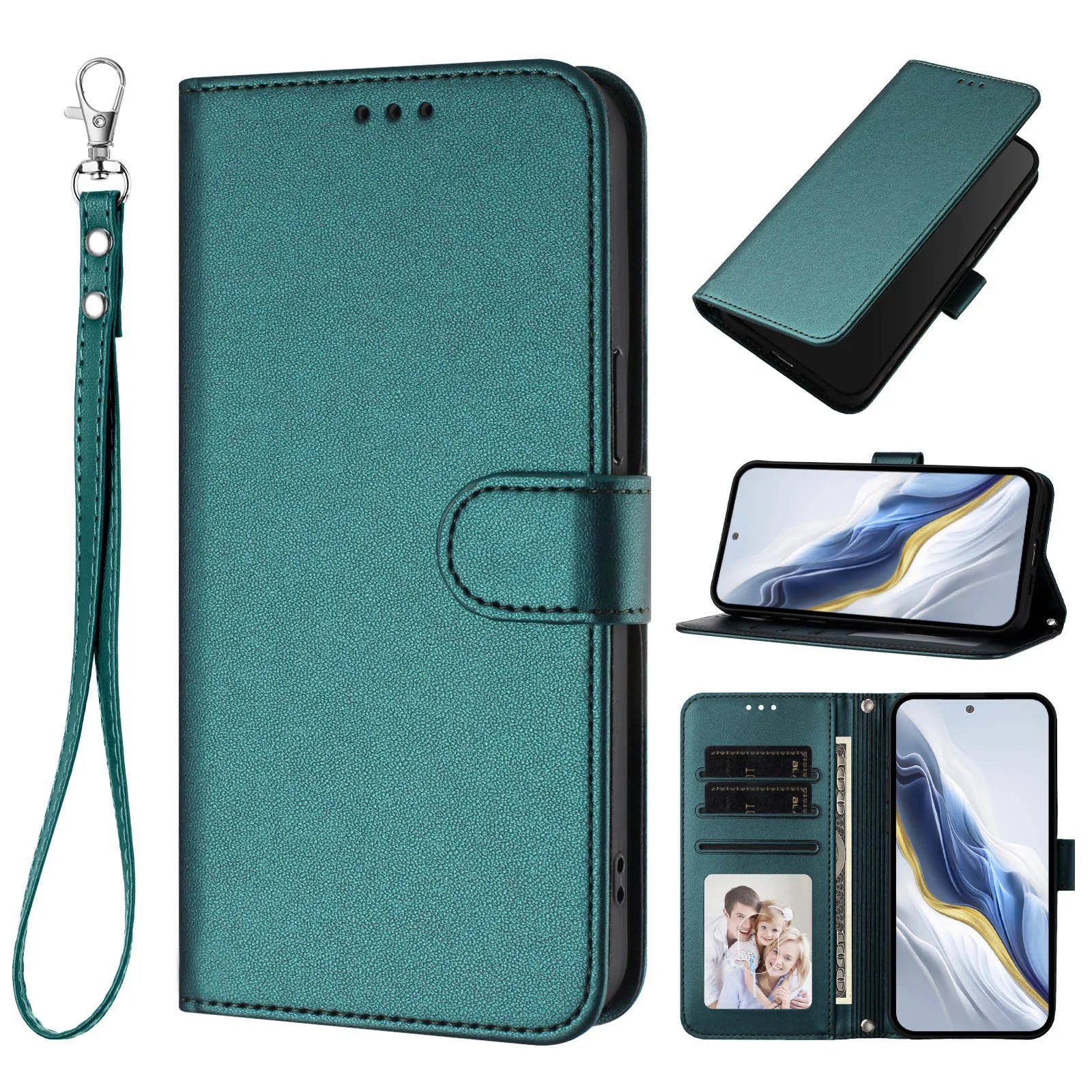 OPPO - Vintage Leather Look Wallet Flip Case
